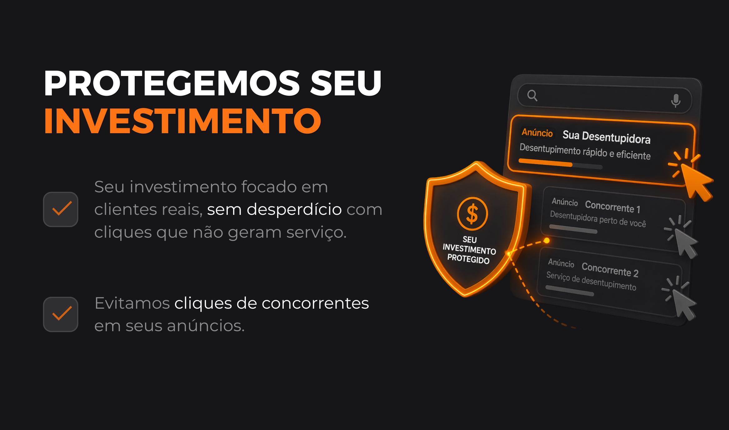 Protegemos seu investimento