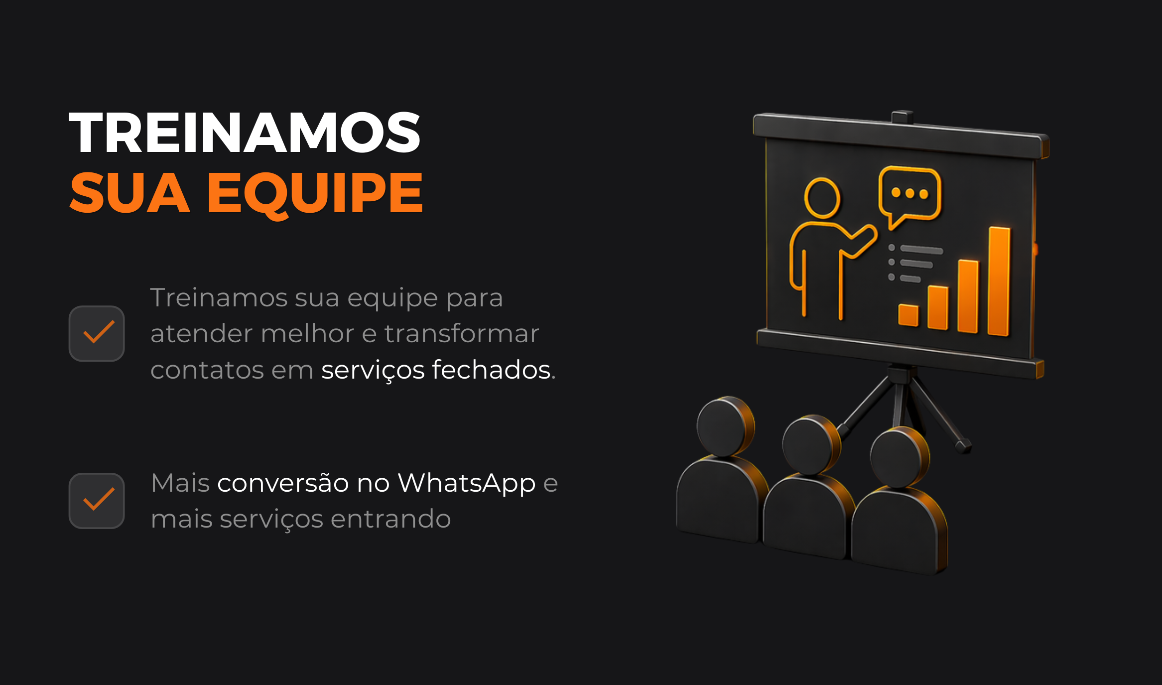 Treinamos sua equipe
